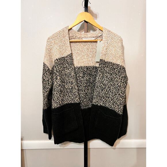 One Grey Day Cardigan Sweater Open Front Colorblock Combo Womens M from REVOLVE - Picture 2 of 5